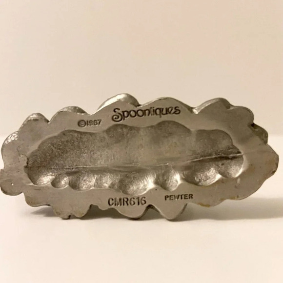 Vintage 1987 Spoontiques Pewter Unicorn Crystal Glass Sphere 3 Inch Figurine - Picture 4 of 12